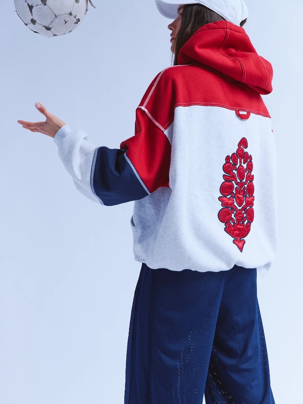 FP MOVEMENT COLORBLOCK LOGO HOODIE